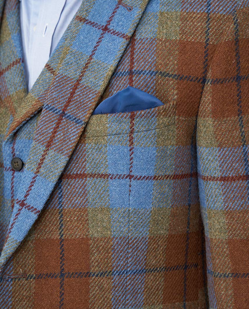 Harris Tweed Sakko ''London'' in Gold Tartan