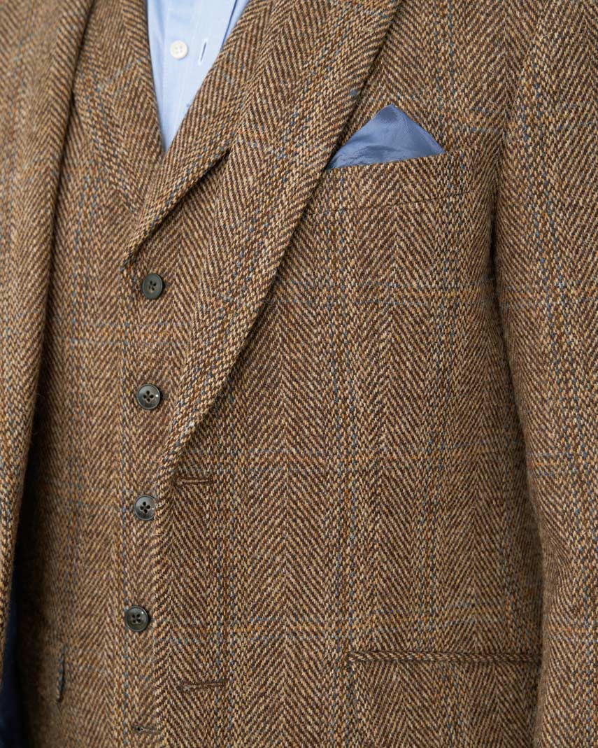 Harris Tweed Sakko ''London'' in Herringbone Check