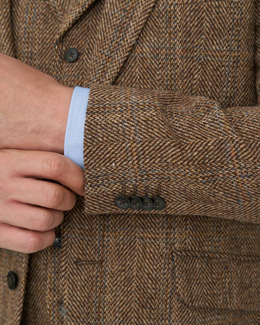 Harris Tweed Sakko ''London'' in Herringbone Check