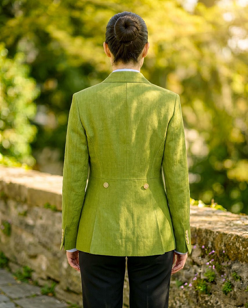 edler Damen Leinenblazer ,,Carola'' in green apple - Wellington of Bilmore
