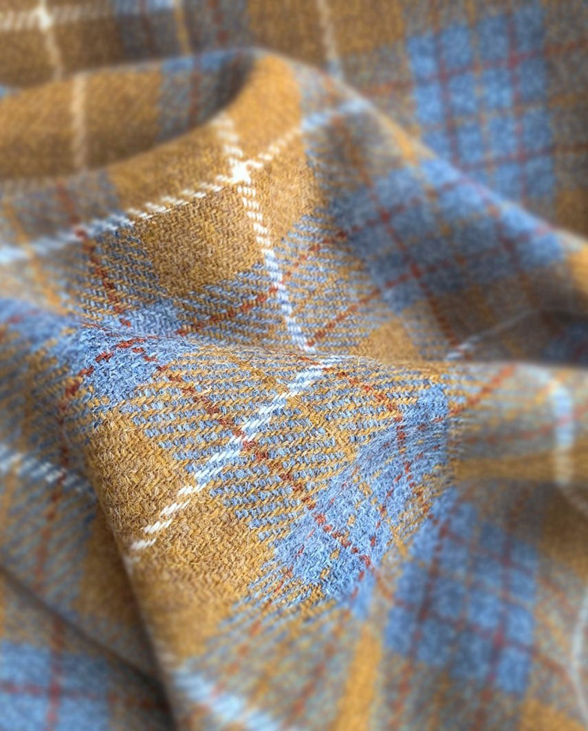 Harris Tweed Sakko ''London'' im amber check - Wellington of Bilmore
