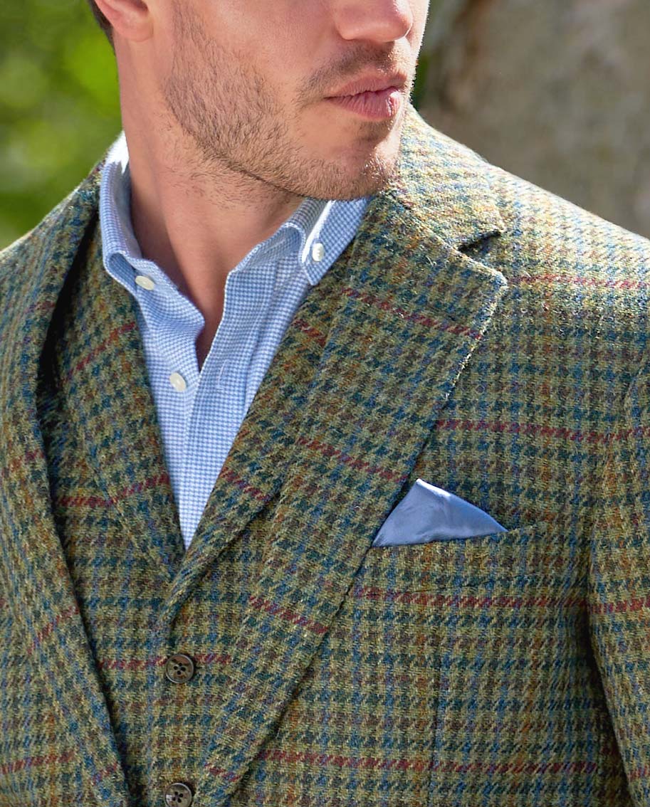 Harris Tweed Sakko ''London'' in green Castle - Wellington of Bilmore