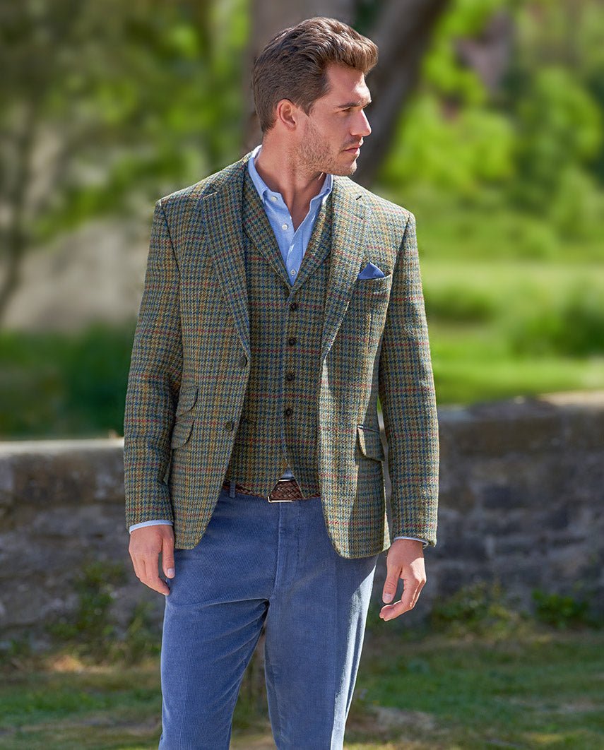 Harris Tweed Sakko ''London'' in green Castle - Wellington of Bilmore