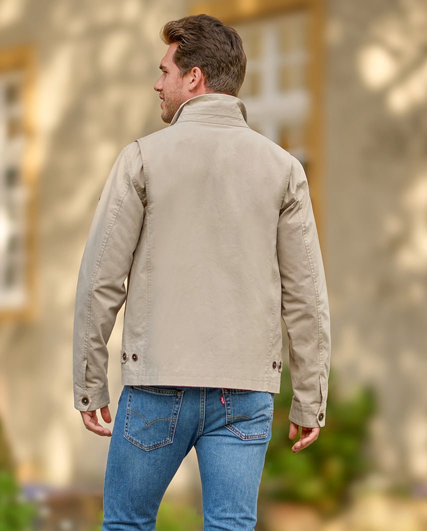 Herren Blouson "Michael" aus Baumwolle in beige - Wellington of Bilmore
