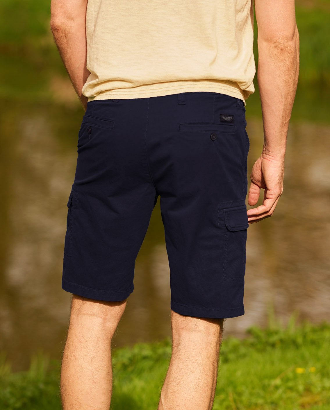 Herren Cargo Shorts ''Mr. Mane'' in navy - Wellington of Bilmore