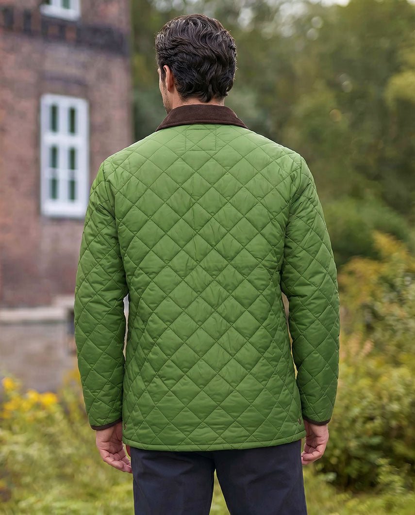 Herren Steppjacke ''York'' in fresh green - Wellington of Bilmore