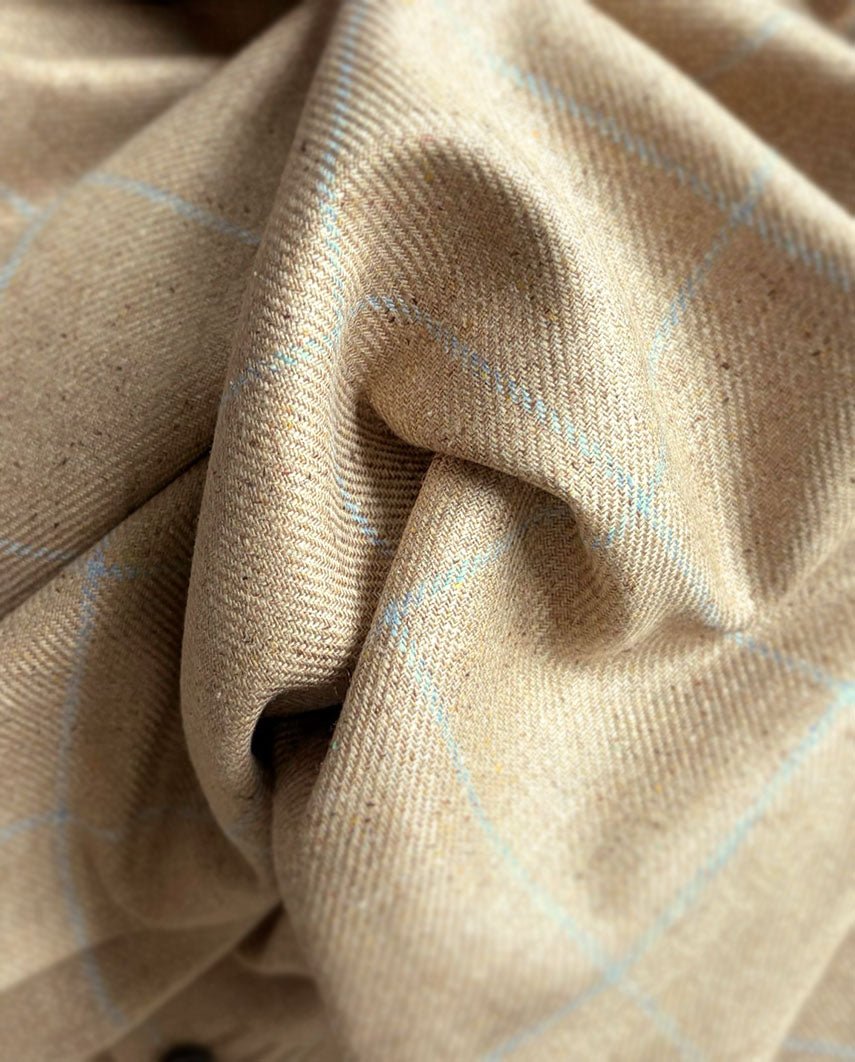 Sommersakko ''London'' aus Seide im beige check - Wellington of Bilmore
