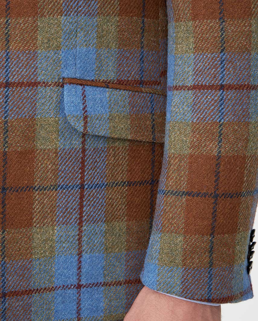 Harris Tweed Sakko ''London'' in Gold Tartan