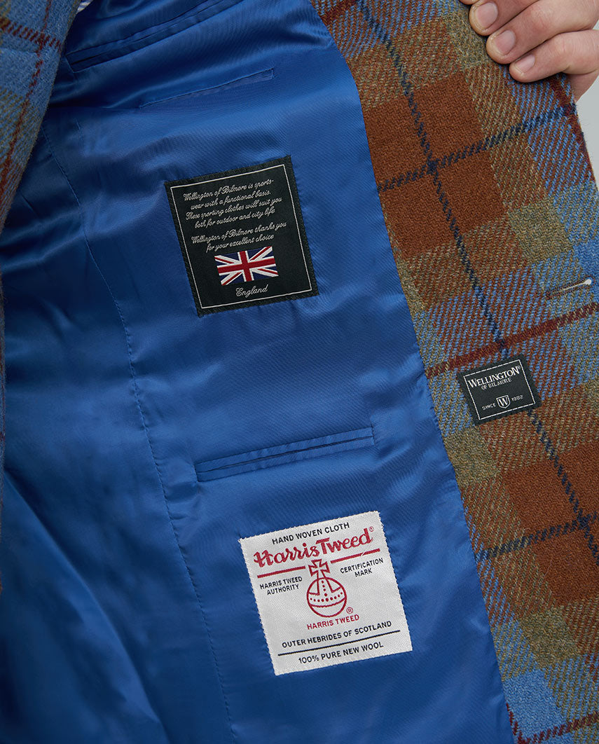 Harris Tweed Sakko ''London'' in Gold Tartan