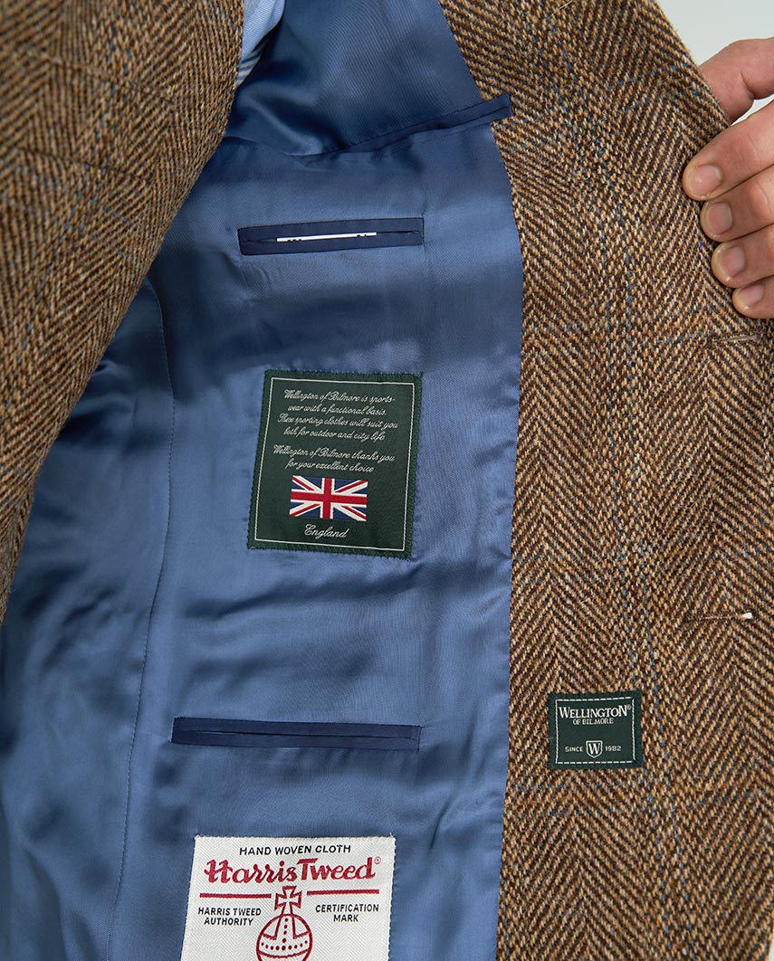 Harris Tweed Sakko ''London'' in Herringbone Check
