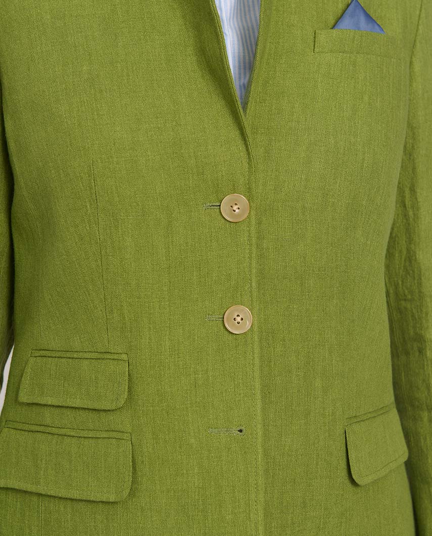 edler Damen Leinenblazer ,,Carola'' in green apple - Wellington of Bilmore