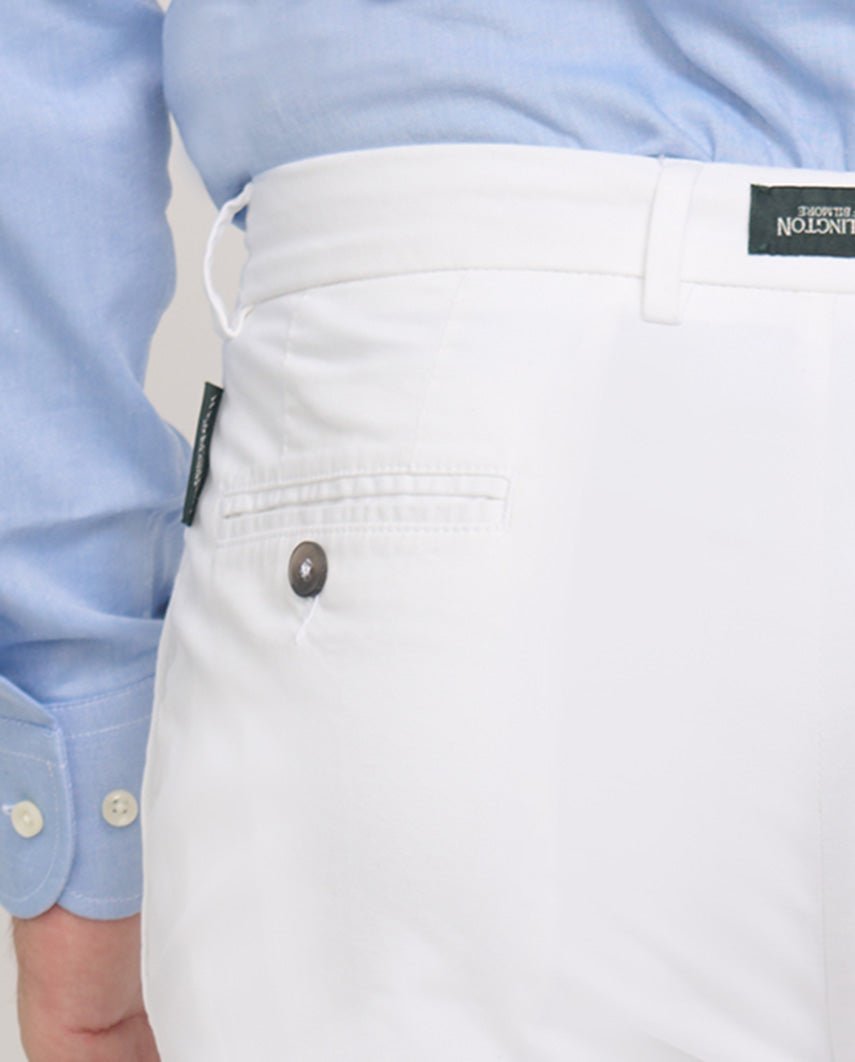 Feine Herren Chino ” Mr. Jones” in white - Wellington of Bilmore