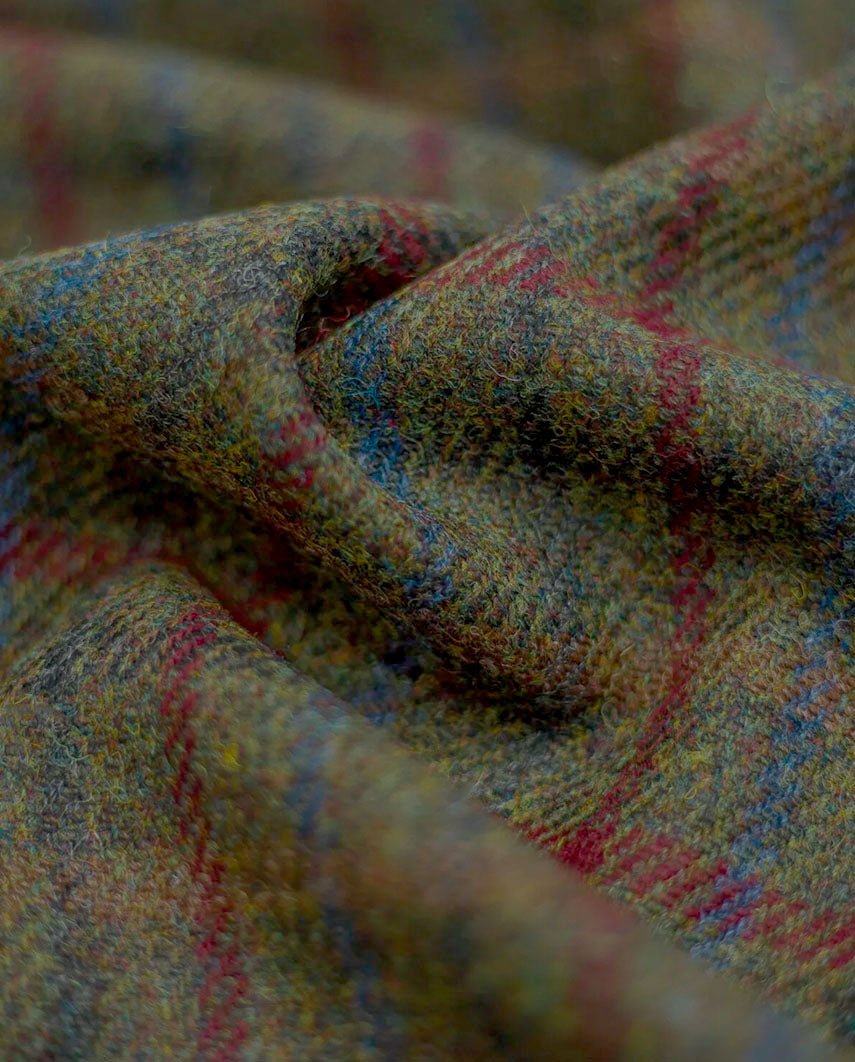Harris Tweed Blazer ''Carola'' in red - blue Check - Wellington of Bilmore