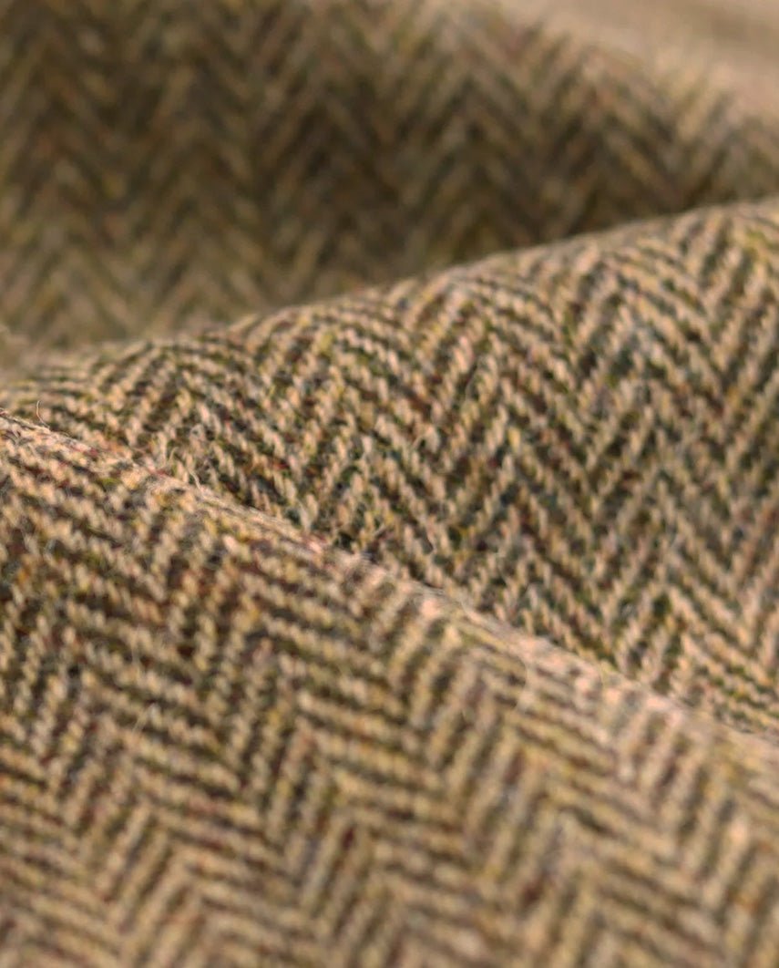 Harris Tweed Mütze "Henry Cap" in country herringbone - Wellington of Bilmore