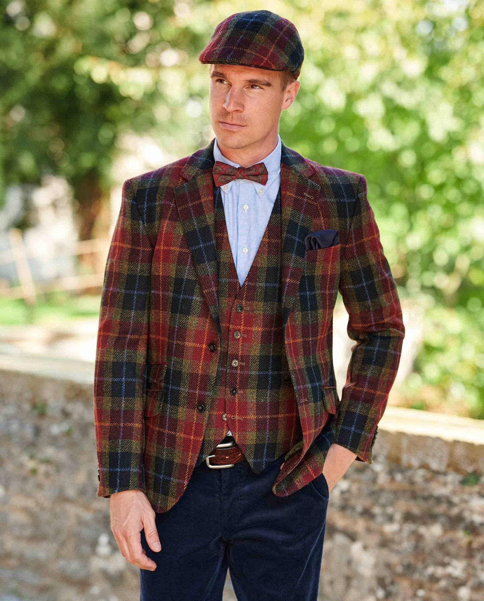 Harris Tweed Sakko ''London'' in Check of Island - Wellington of Bilmore