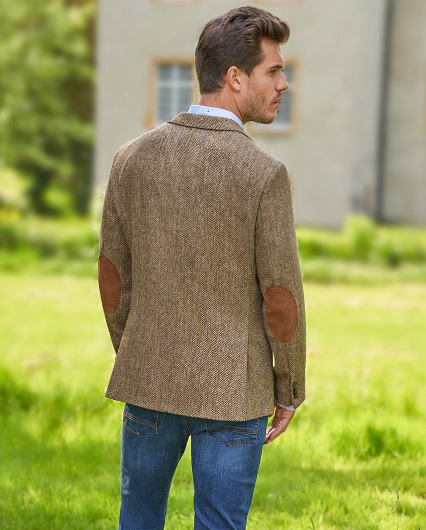 Harris Tweed Sakko ''London'' in country herringbone - Wellington of Bilmore