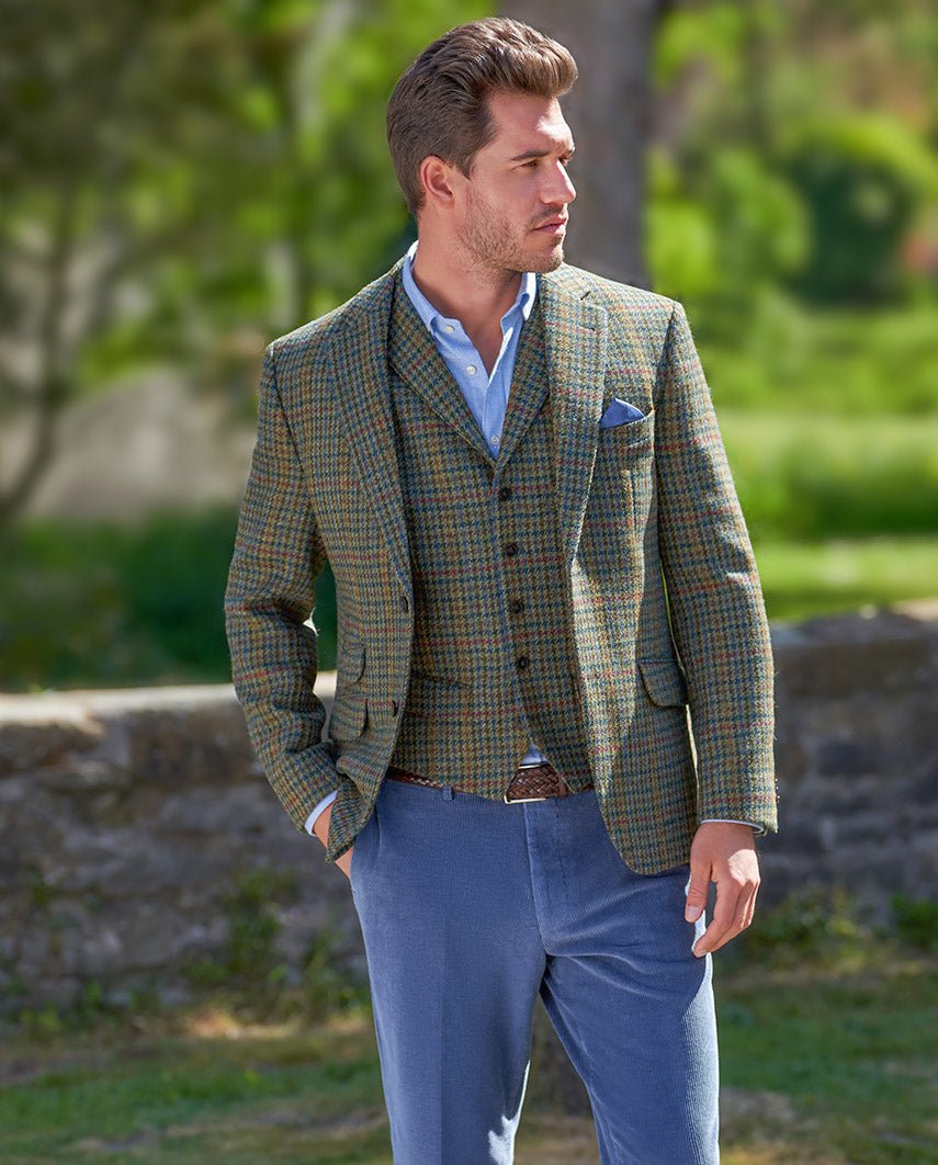 Harris Tweed Sakko ''London'' in green Castle - Wellington of Bilmore