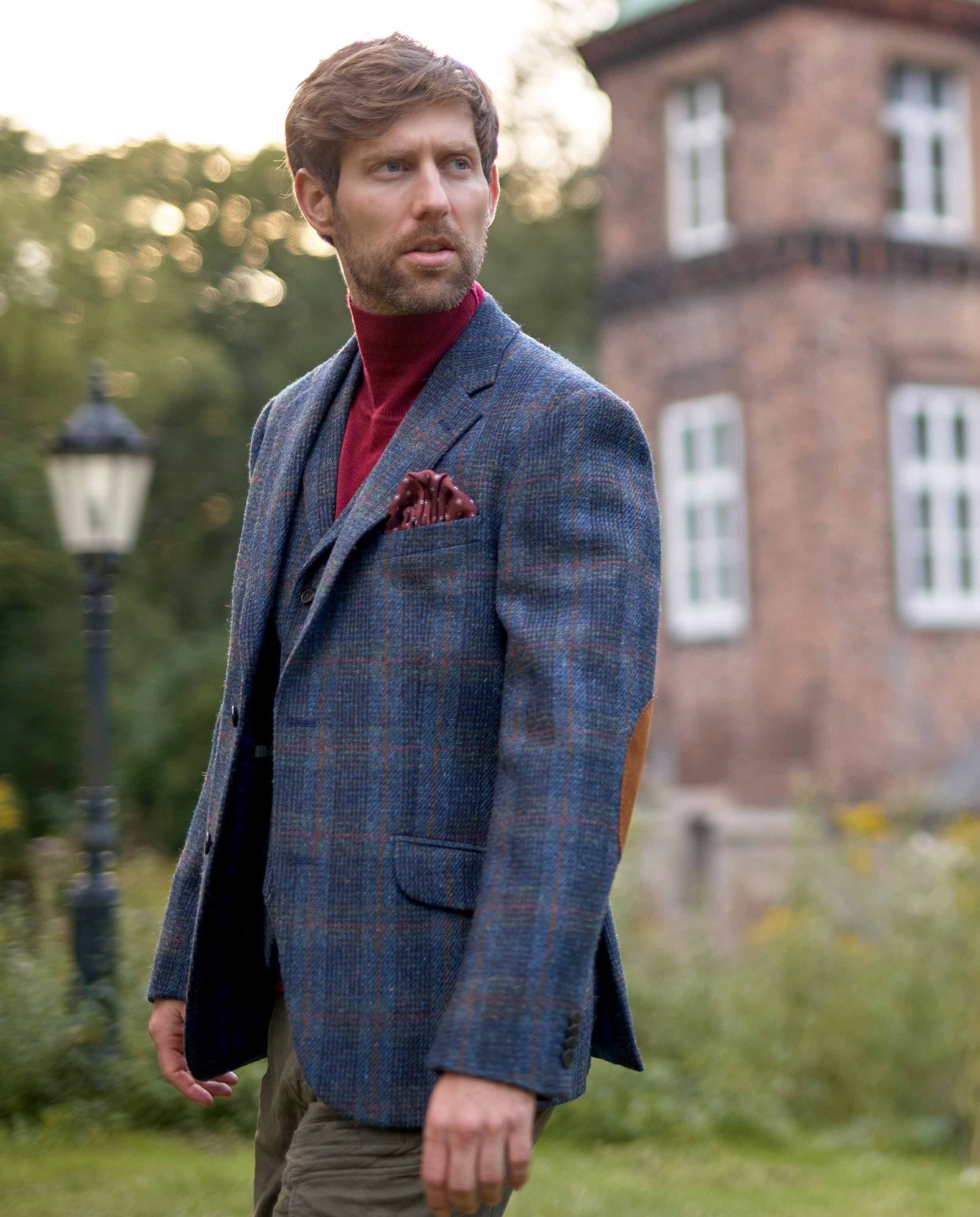 Harris Tweed Sakko ''London'' in multi - blue Tweed - Wellington of Bilmore
