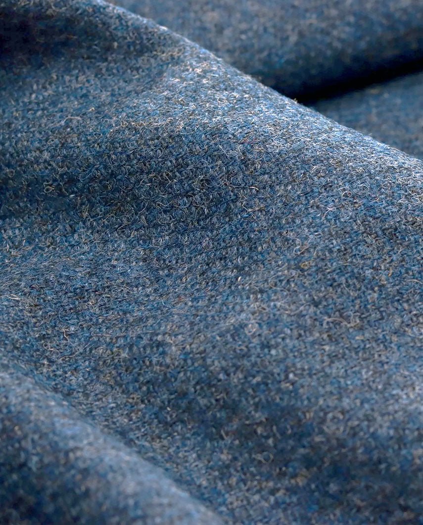 Harris Tweed Weste ''Wales'' in blue shadow - Wellington of Bilmore