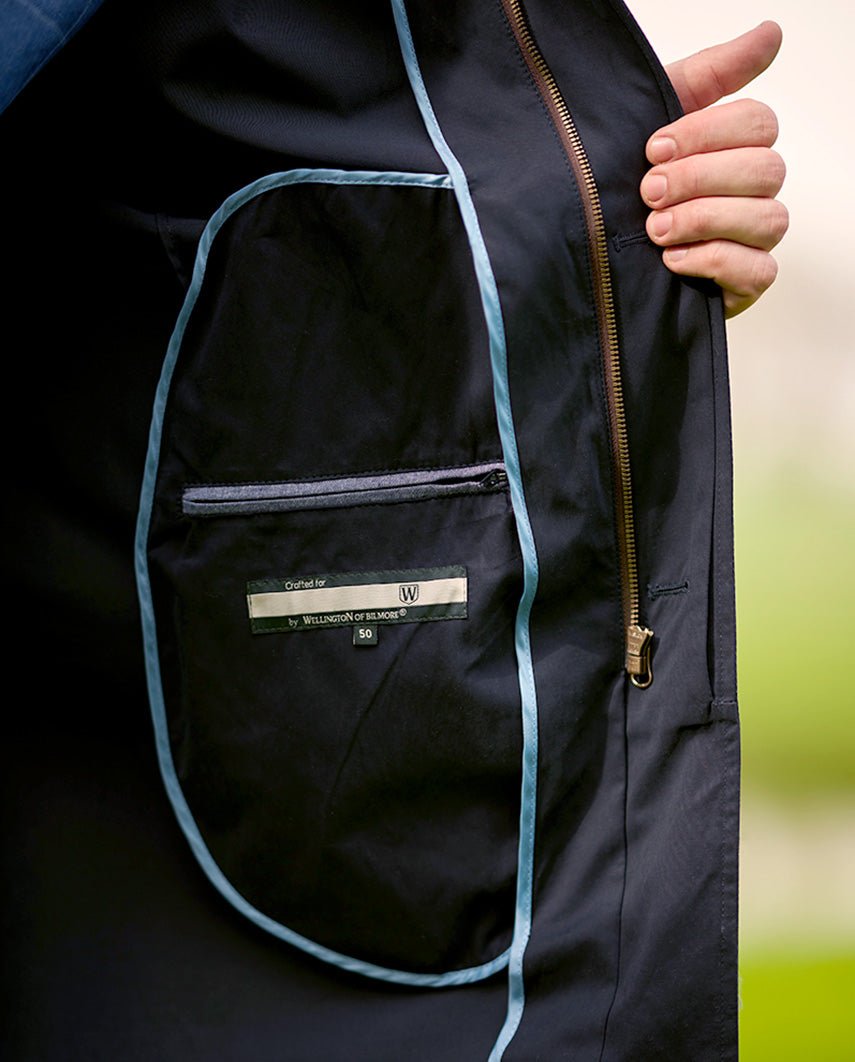 Herren Kurzmantel ”Stirling” in navy - Wellington of Bilmore