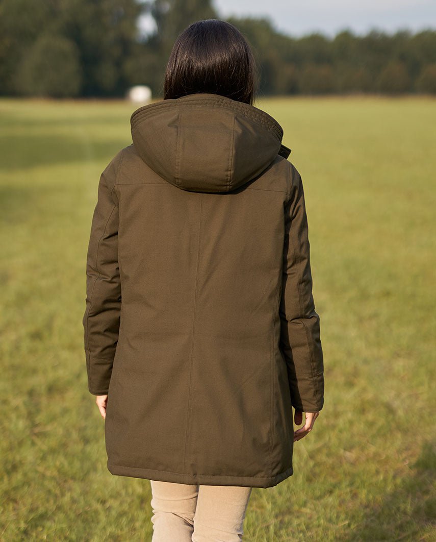 leichter Damen Daunenparka ''Bonny'' in oliv - Wellington of Bilmore